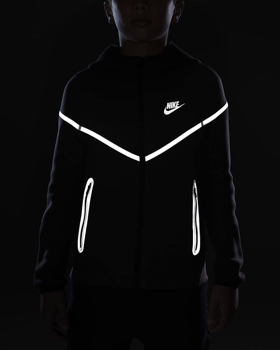 Nike tech fleece big boys deals black large price firm